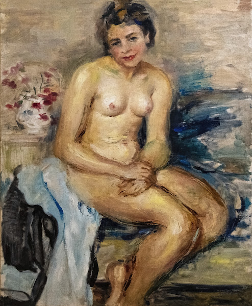 Sitting nude