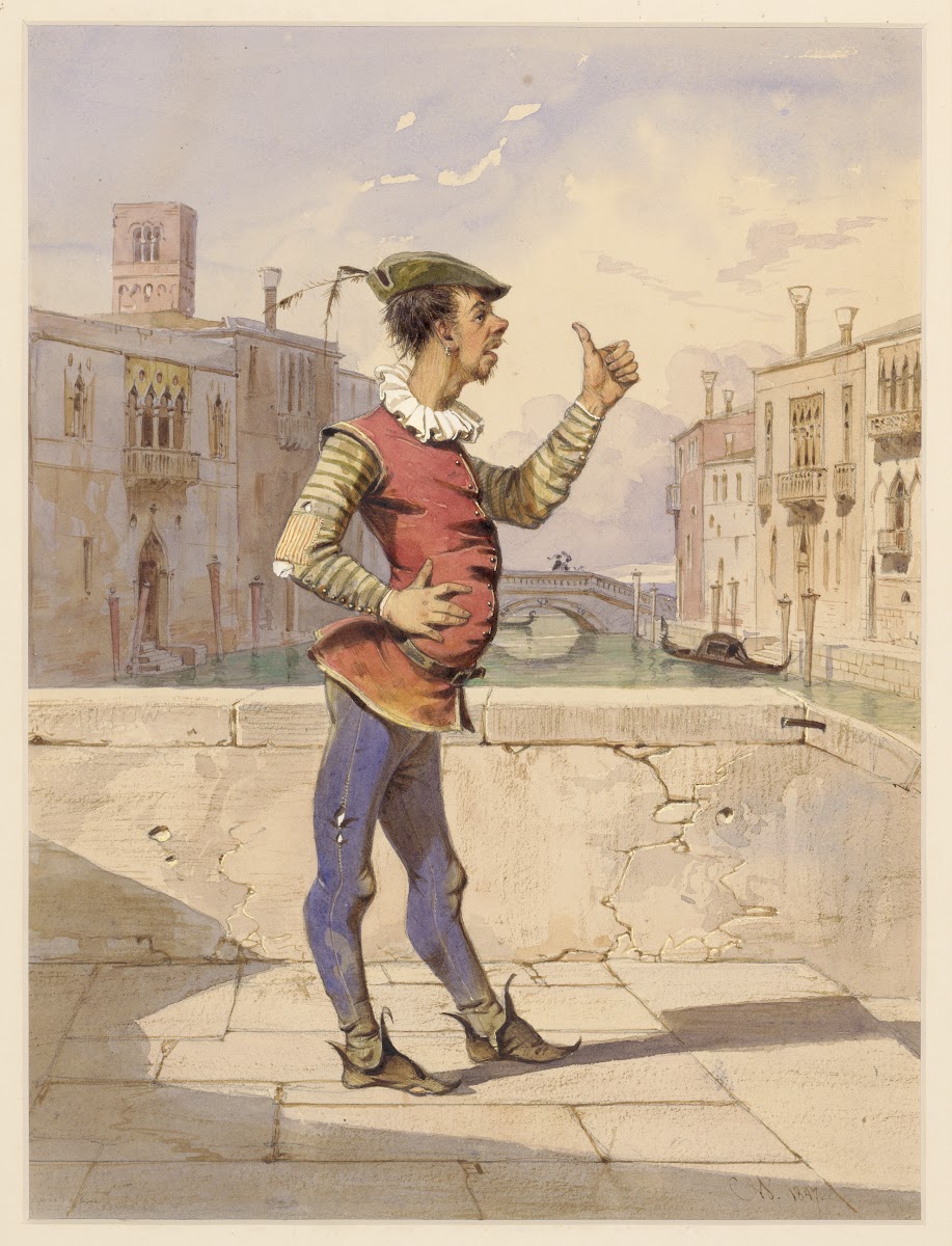 Merchant of Venice act 2 scene 2 Launcelot Gobbo the clown 1847