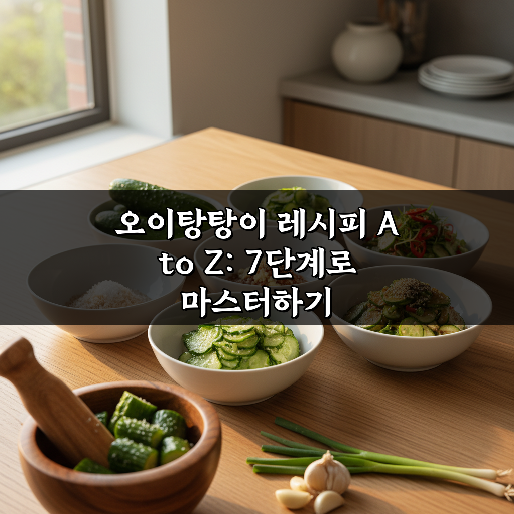 오이탕탕이 레시피 A to Z: 7단계로 마스터하기