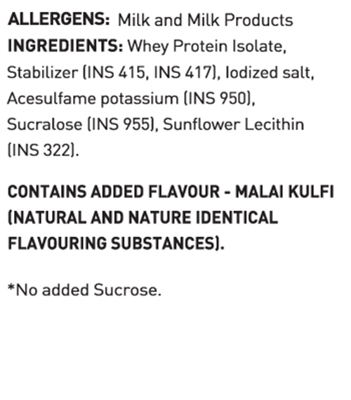 Avvatar Isorich Protein Malai Kulfi Flavour, 1 Kg