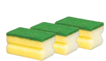 S6 Scrubby Sponge with Nails Protection 3 Piece
