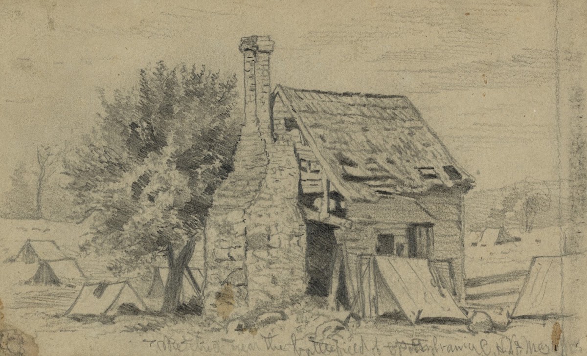 Old house on the battlefield of Spottsylvania 1864