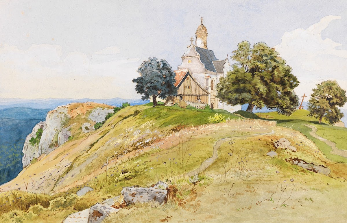 St Maria auf dem Hohenrechberg bei Schwäbisch Gmünd 1882