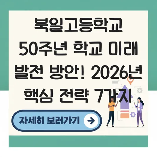 북일고등학교 50주년 학교 발전 방안