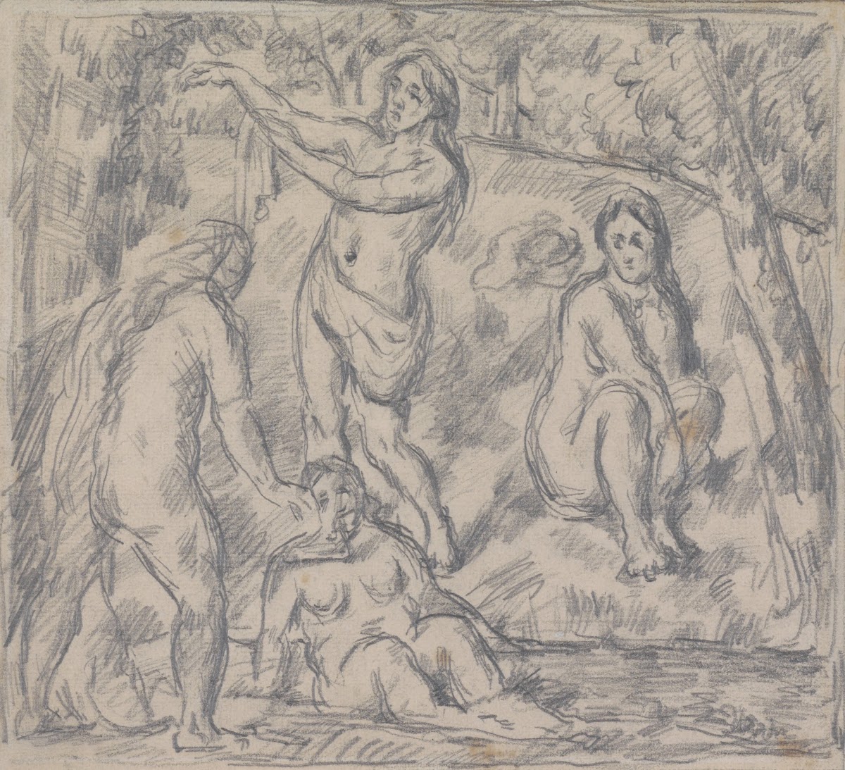 Study Of Four Women Bathing Circa 1879   1882