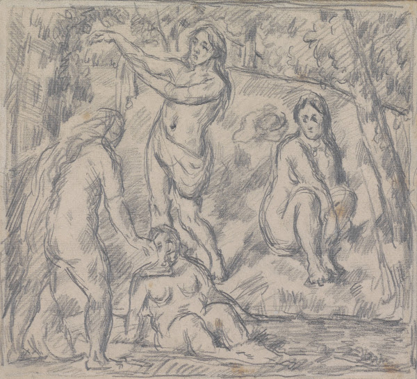 Study Of Four Women Bathing Circa 1879   1882