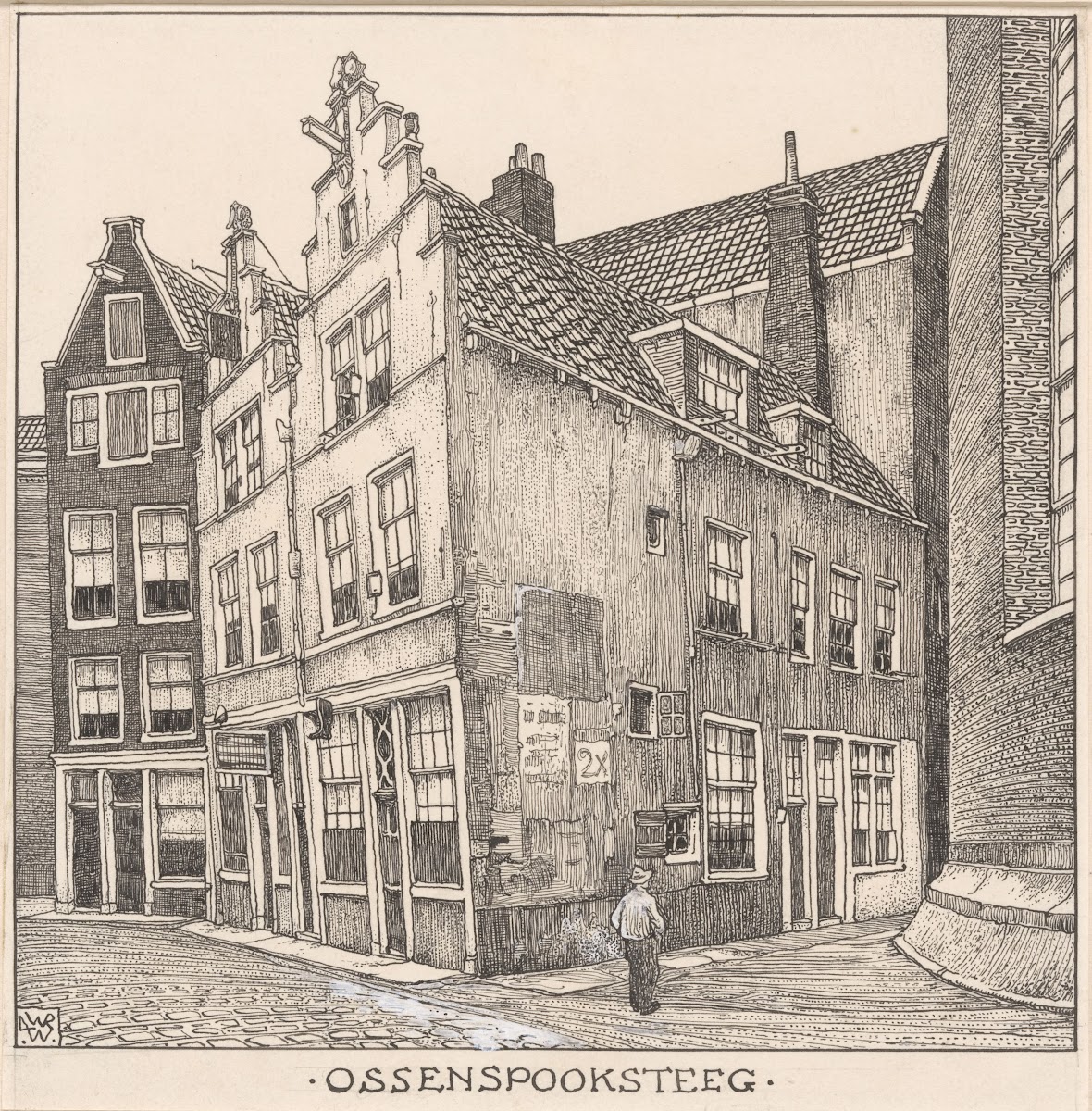 De Ossenspooksteeg te Amsterdam 20th century