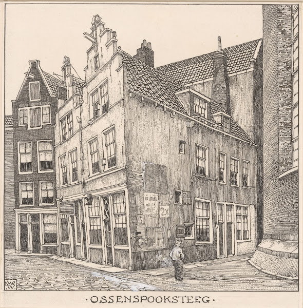 De Ossenspooksteeg te Amsterdam 20th century
