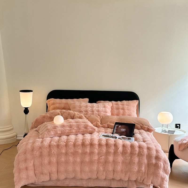 Milk fiber fleece bedding set, extra warm