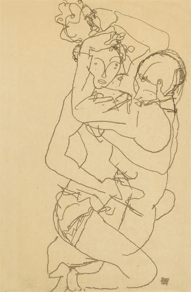 Paar Im Umarmung Couple embracing 1914