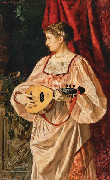 A lute player 1881