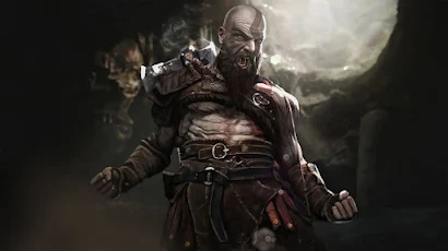 Kratos, God of War, Leviathan Axe, Bald 4K Wallpaper Background