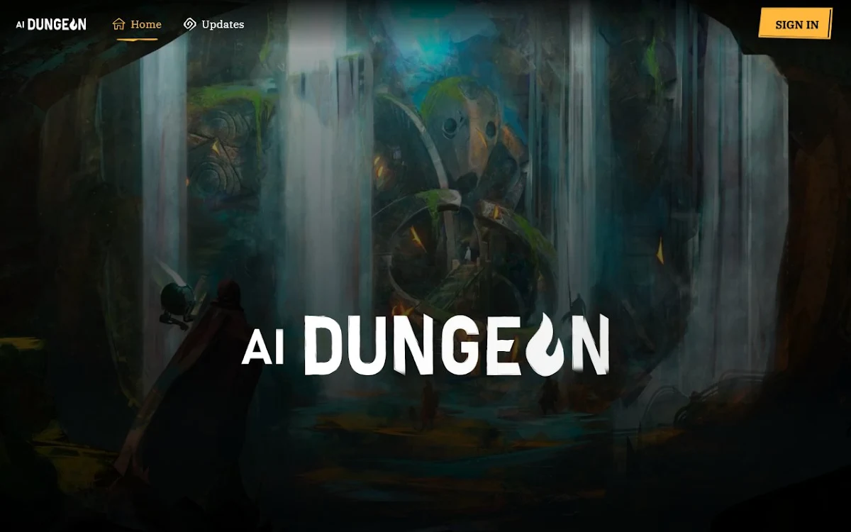 Captura de AI Dungeon 2