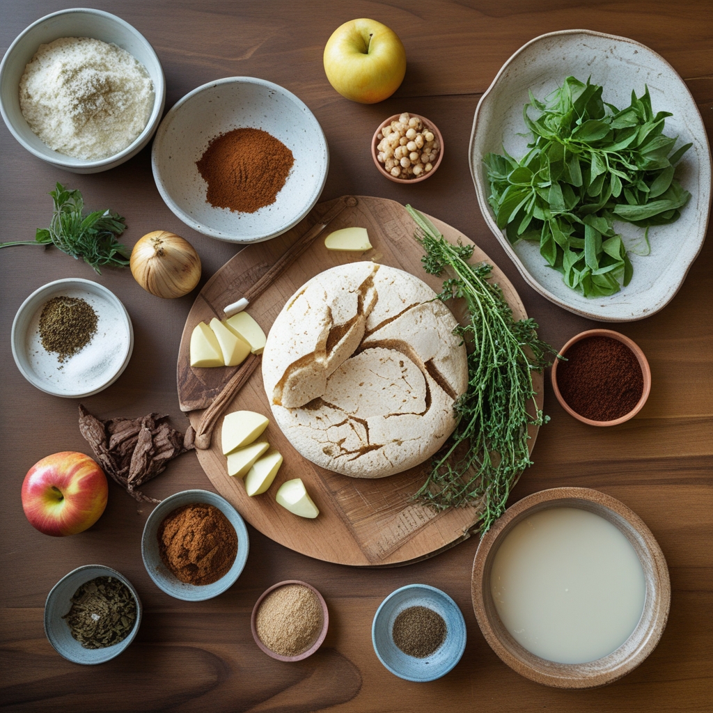 Ingredients for Quark-Apfel-Pfannkuchen: Easy Homemade German Apple Pancakes