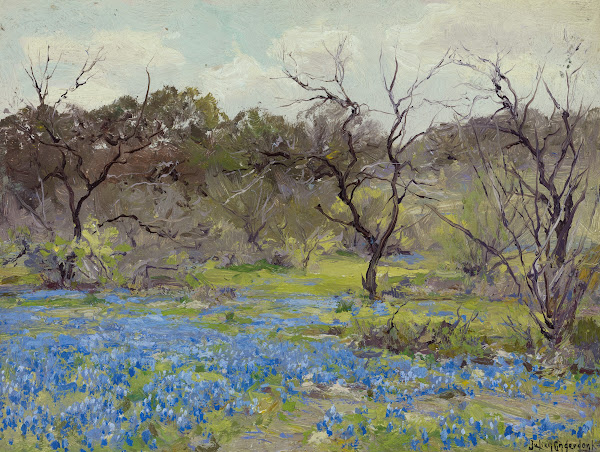 Early SpringBluebonnets and Mesquite 1919