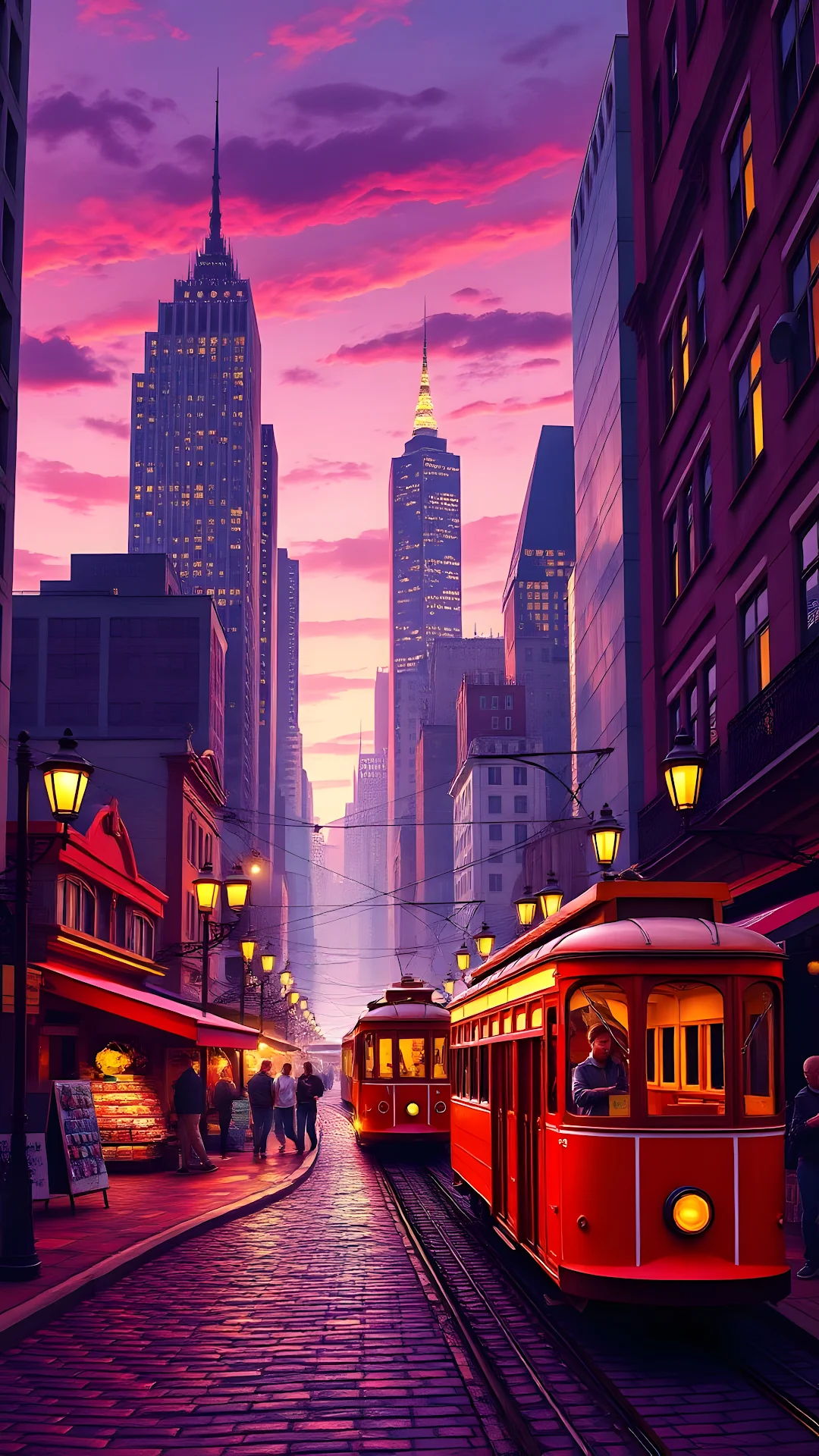 Intense Lion Face Portrait with Golden Mane - Free 4K mobile Wallpaper
