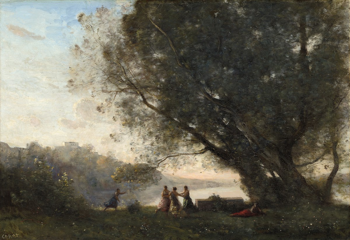 Dance under the Trees at the Edge of the Lake 1865 1870