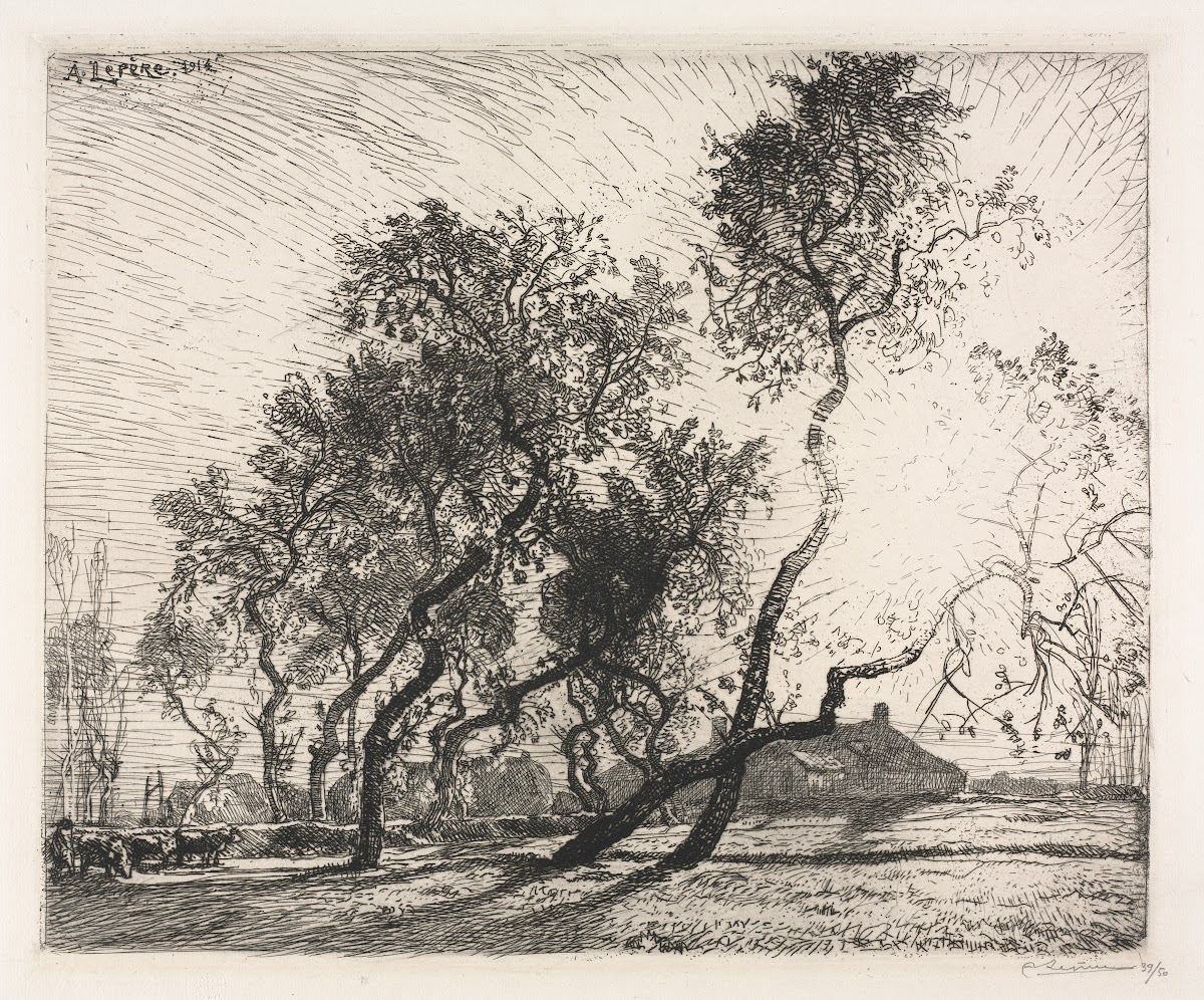Farm with Poplar Trees of Holland 1914