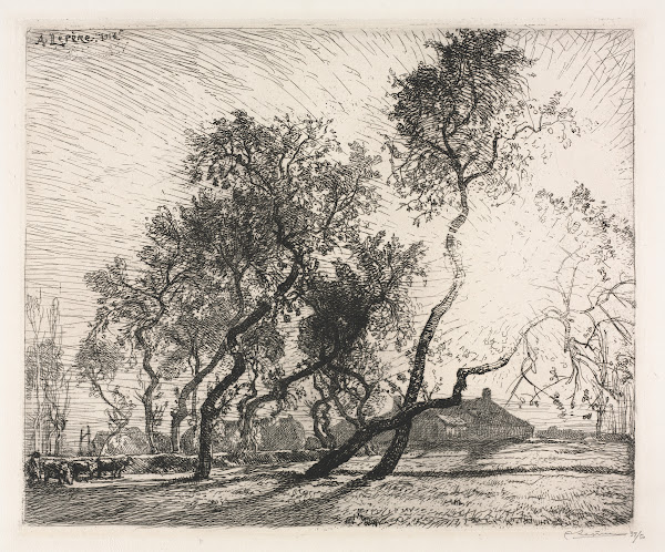 Farm with Poplar Trees of Holland 1914