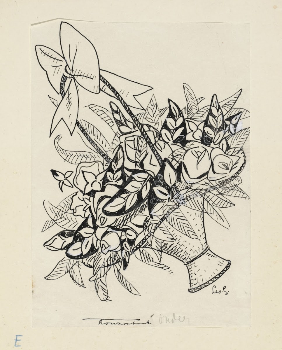 Mand met bloemen 20th century