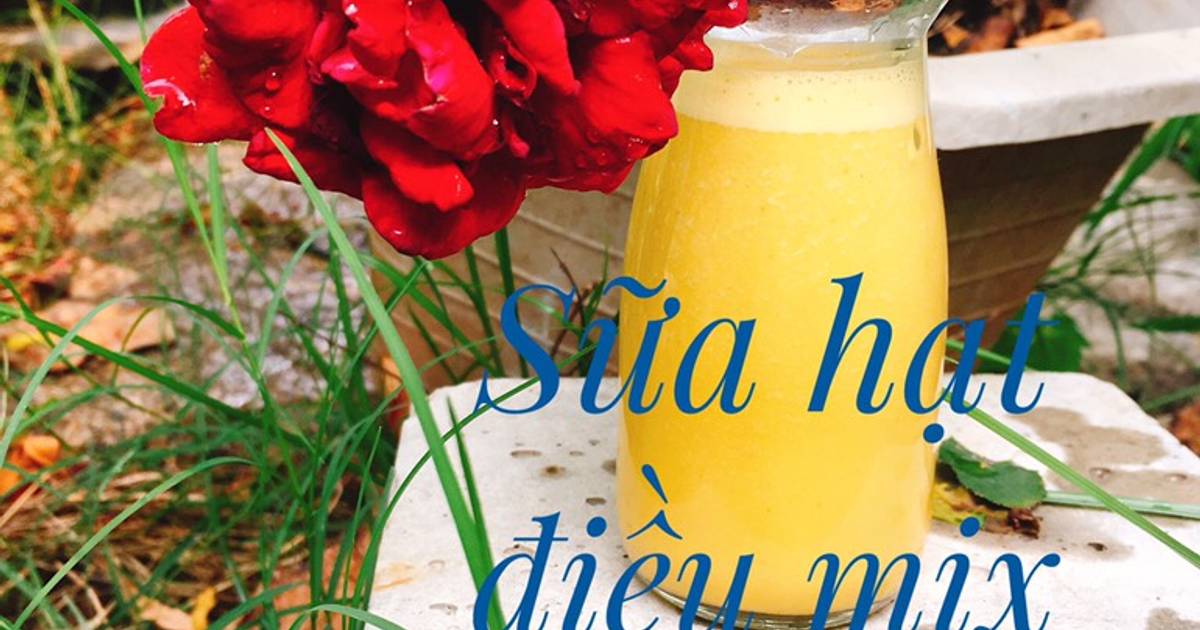 Sữa hạt điều mix kỉ tử và chia