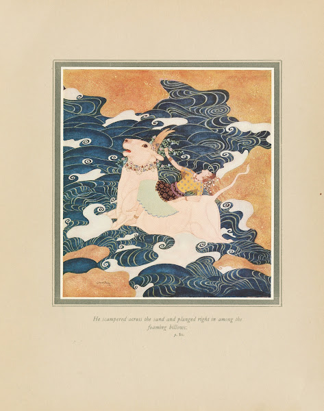 He scampered across the sand and plunged right in among the foaming billows 1919