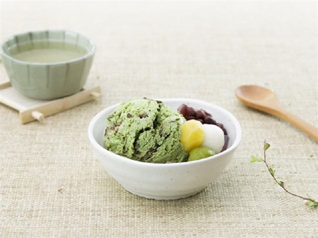 Kem Trà Xanh Đậu Đỏ Mát Lạnh