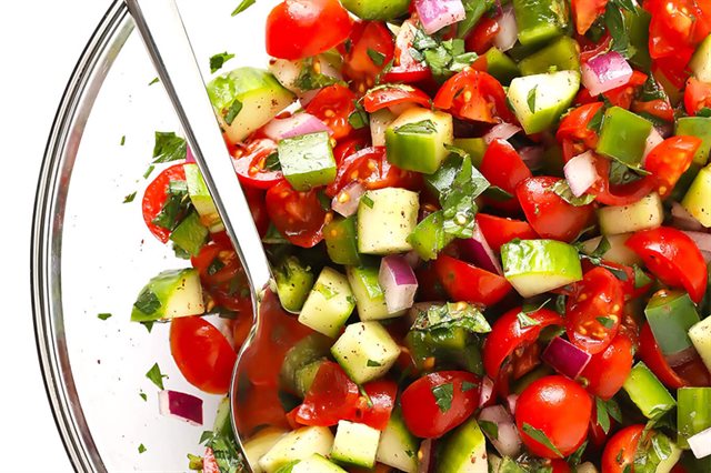 Salad Dưa Leo Ớt Cà Chua