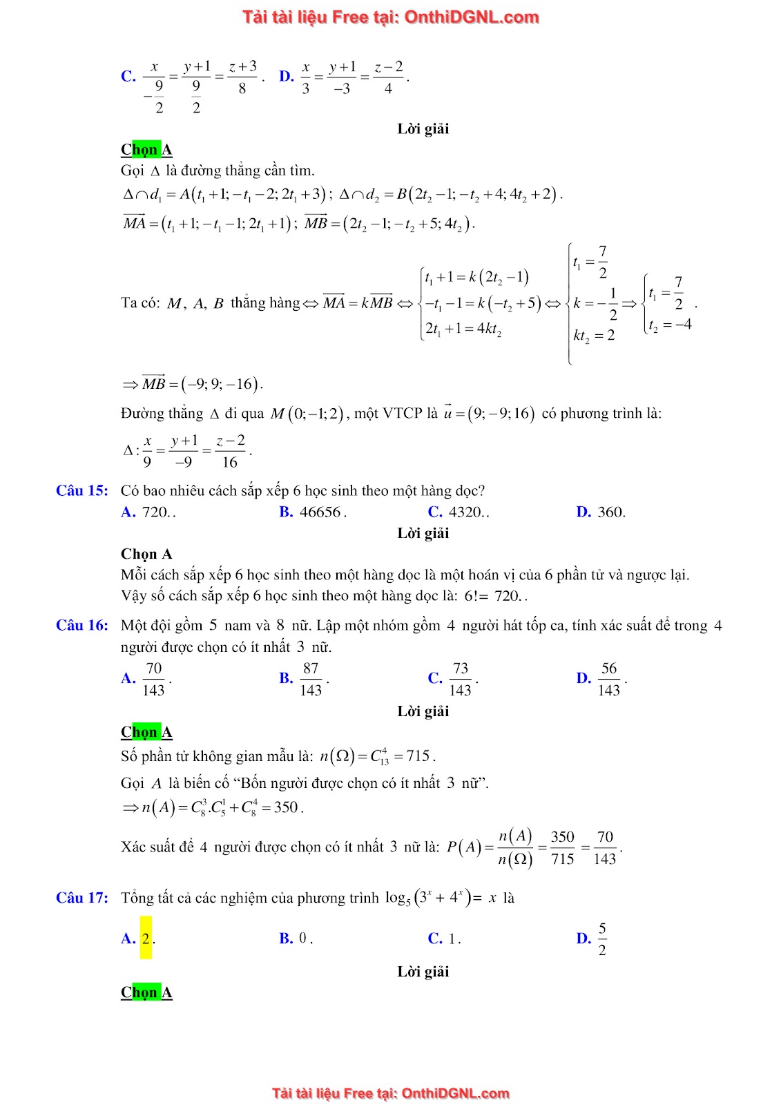16 Đề ôn DGNL Sư Phạm HN môn toán - có đáp án