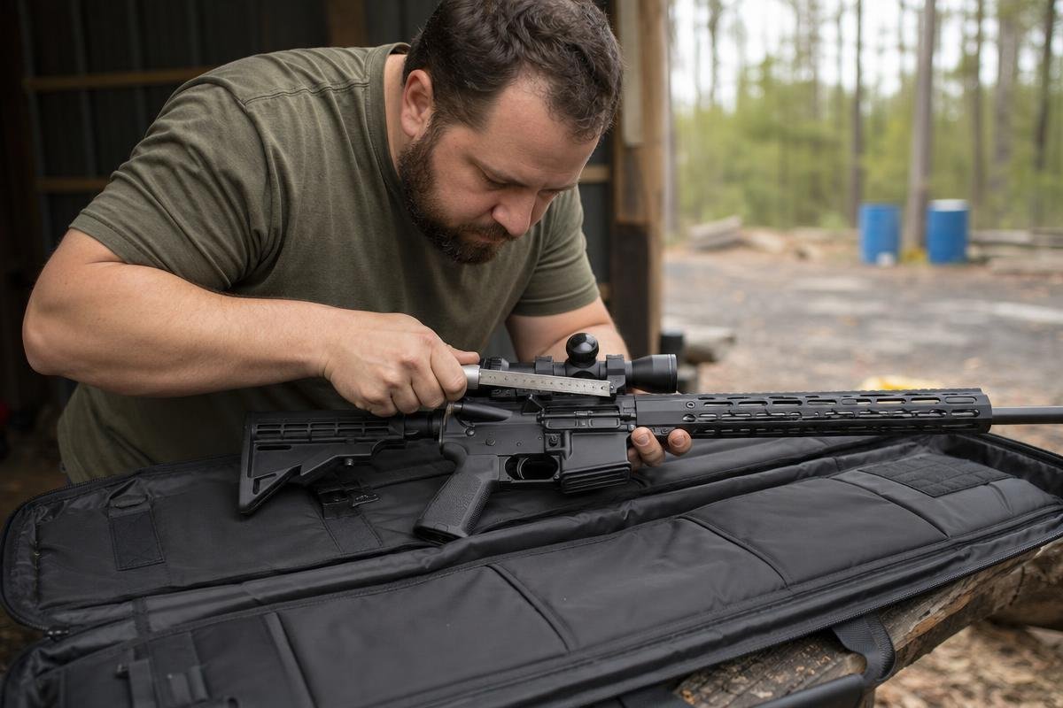 AR-15 case size measurement for rifle transport