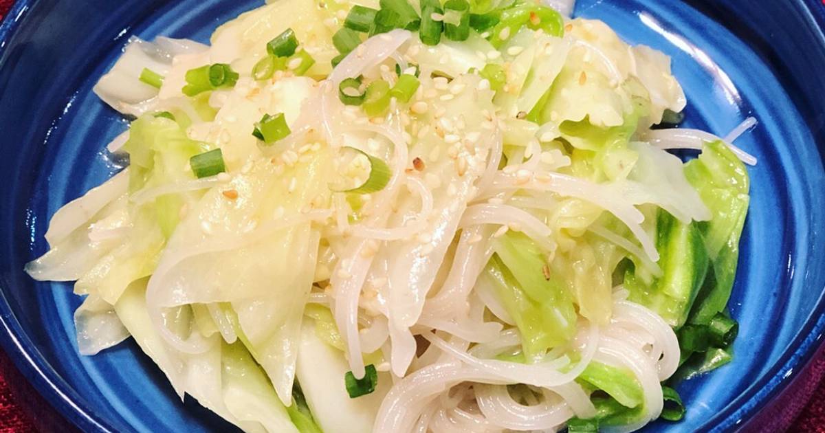 Bắp Cải xào bún khô, dầu hào