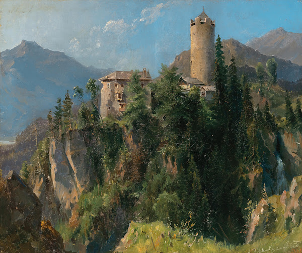 A View of Klamm Castle near Imst in the Inntal in Tyrol 1856