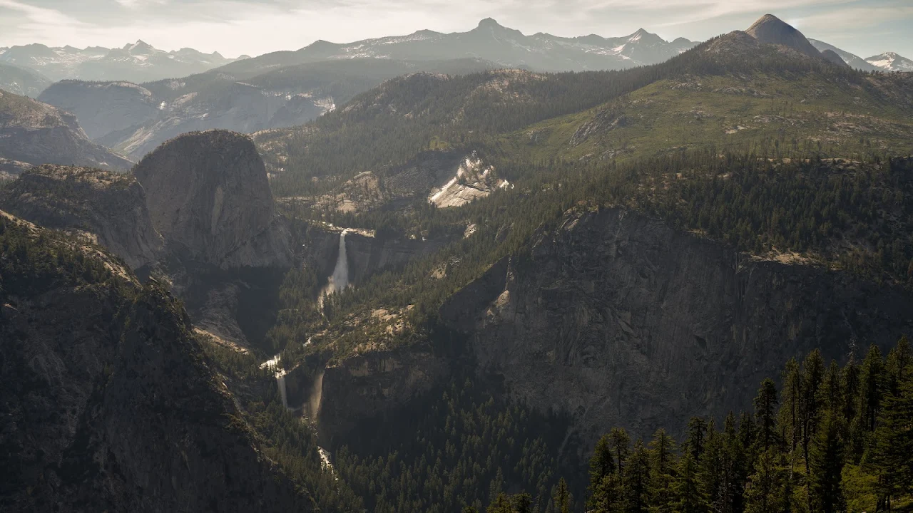 Yosemite National Park, Landscape, Waterfall, Sunrise, Nature, Trees Desktop Wallpaper
