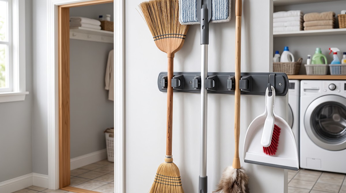 Best Mop and Broom Holders for Utility Closets (2026) - BEST COMPACT — IN CONTEXT