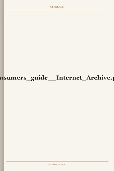 Consumers guide Internet Archive