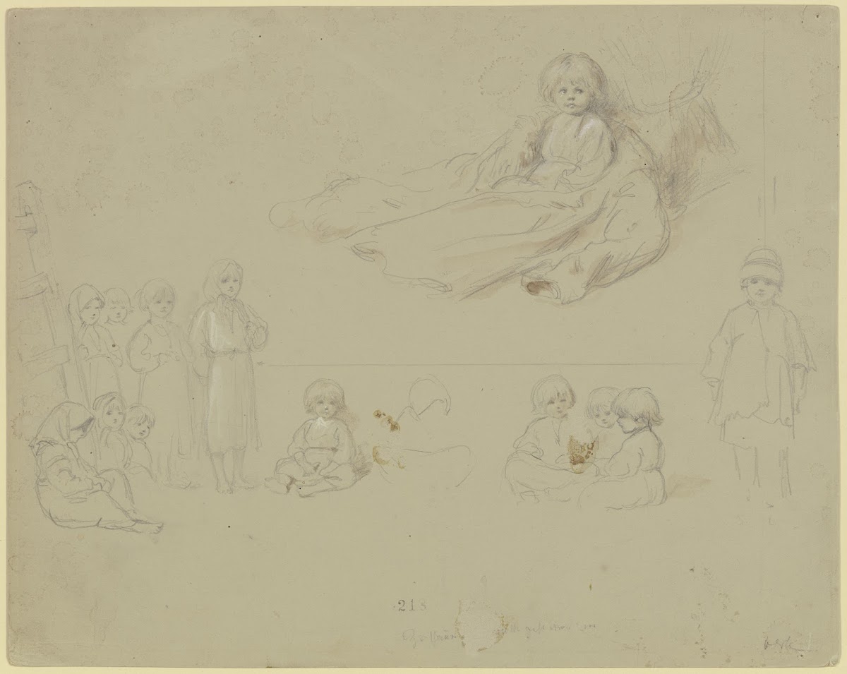 Twelve children anticipating