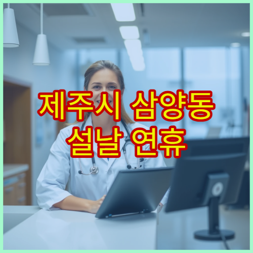 제주시 삼양동 설날 연휴 정형외과 진료 병원 골절·염좌 사고 시 응급 치료 정보
