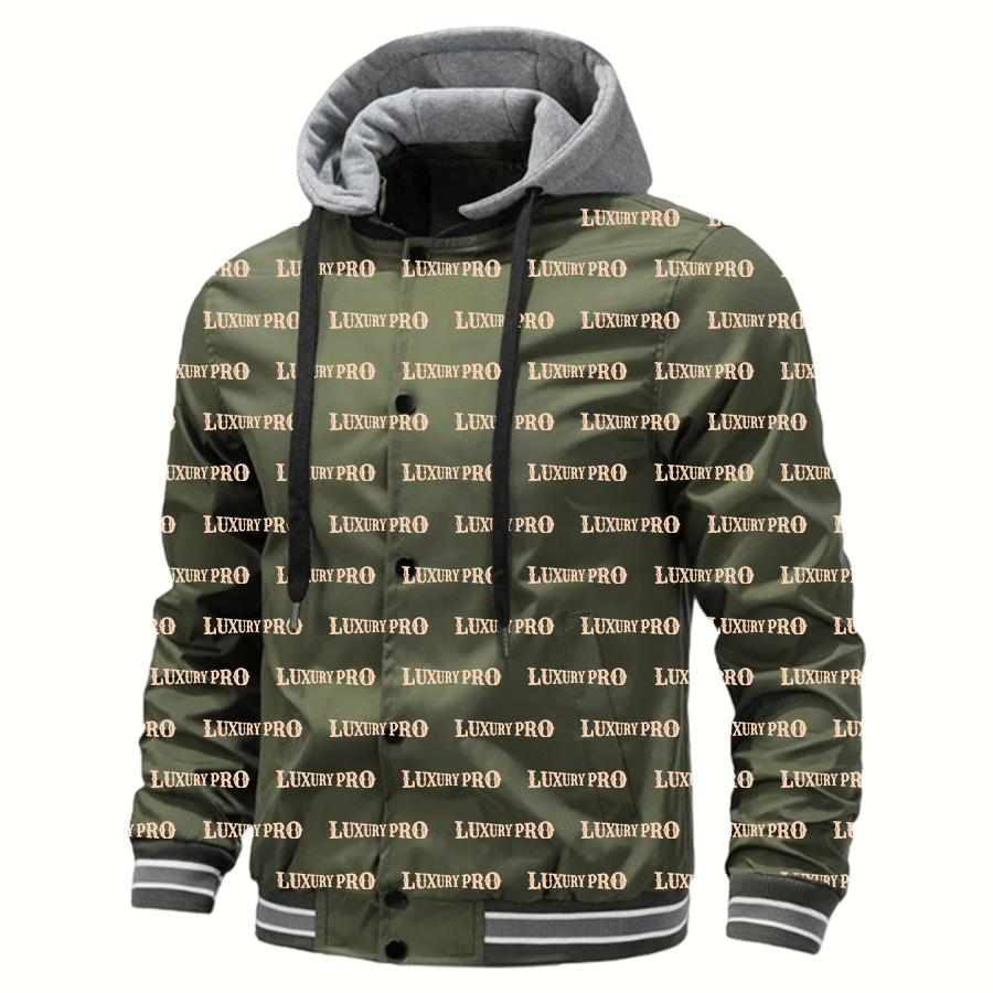 2D hooded baseball jacket