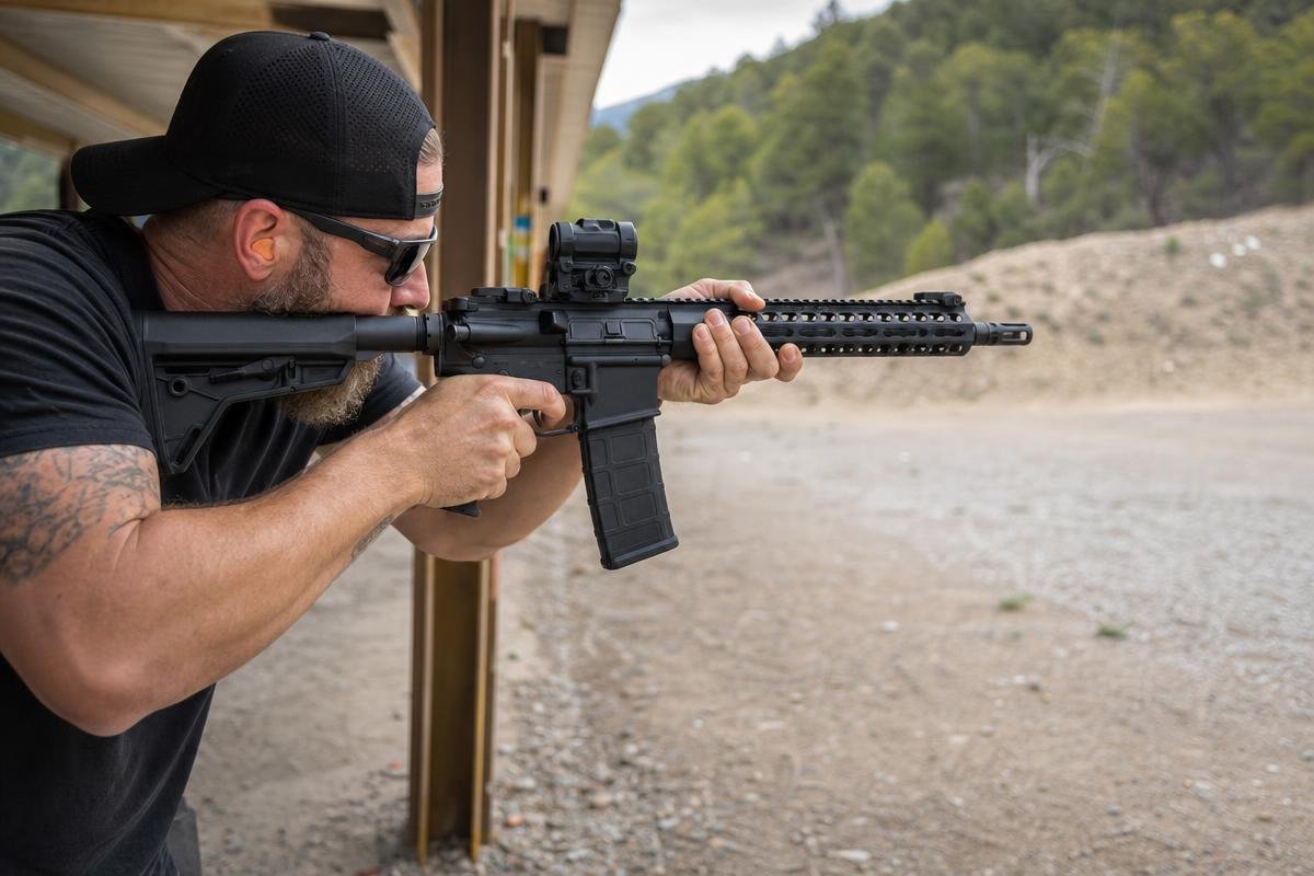 rifle range etiquette and safe muzzle control at firing line