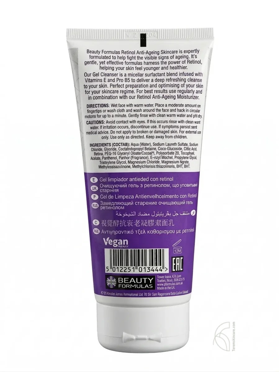 Beauty Formula Anti-Aging Retinol Gel Cleanser
