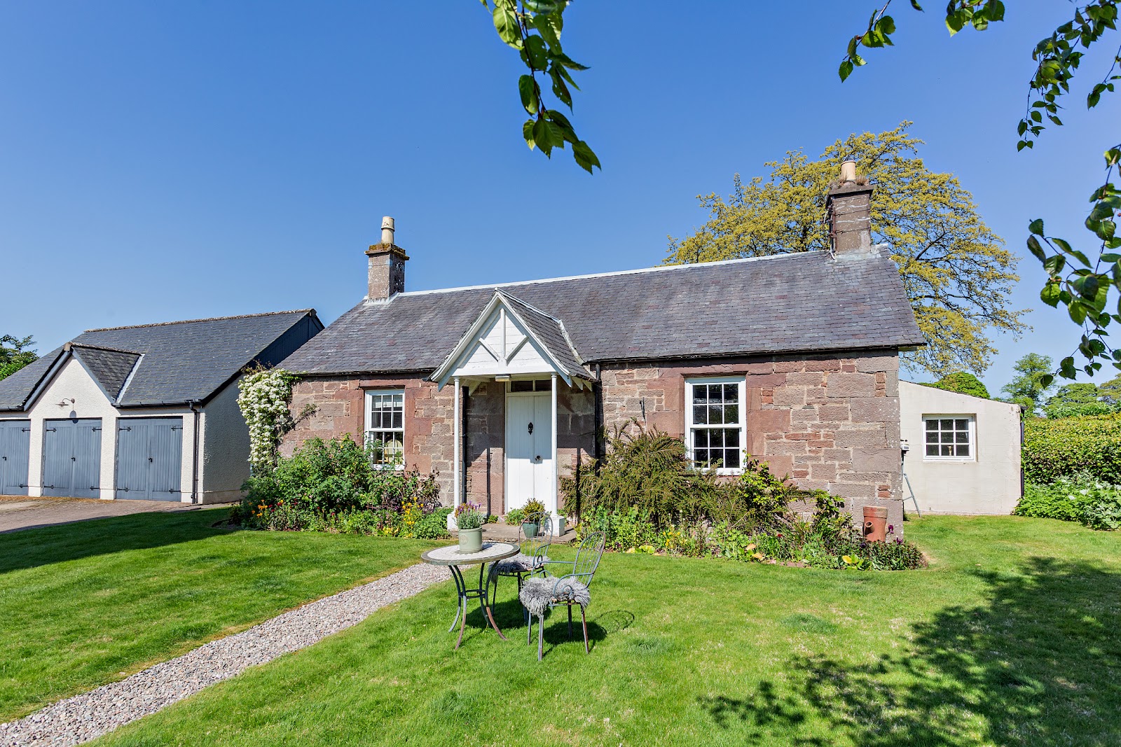 The detached two-bedroom cottage at 1 Arthurstone Gardens — self-contained, ideal for guests, family, or a home studio