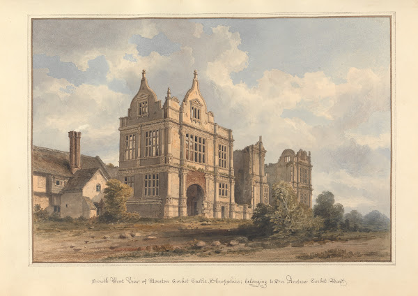 South West View of Moreton Corbet Shropshire belonging to Sir Andrew Corbet Bart