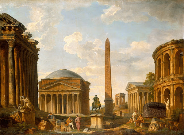 Roman Capriccio The Pantheon and Other Monuments 1735