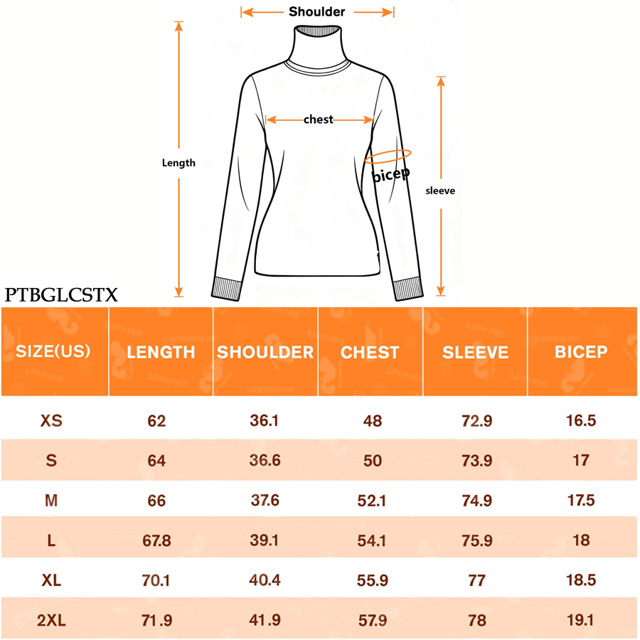 AOP PTB High Neck Long Sleeve T Shirt