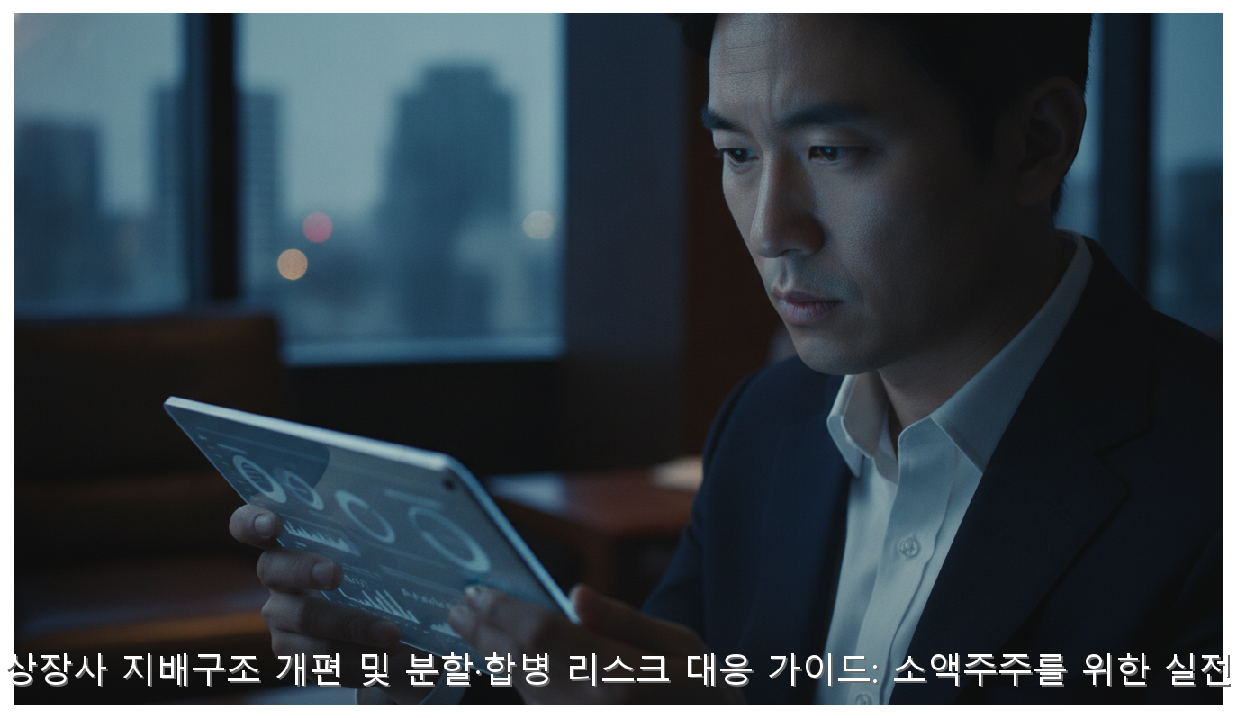 국내 상장사 지배구조 개편 및 분할·합병 리스크 대응 가이드: 소액주주를 위한 실전 전략 핵심 안내 및 분석 인포그래픽 (5)