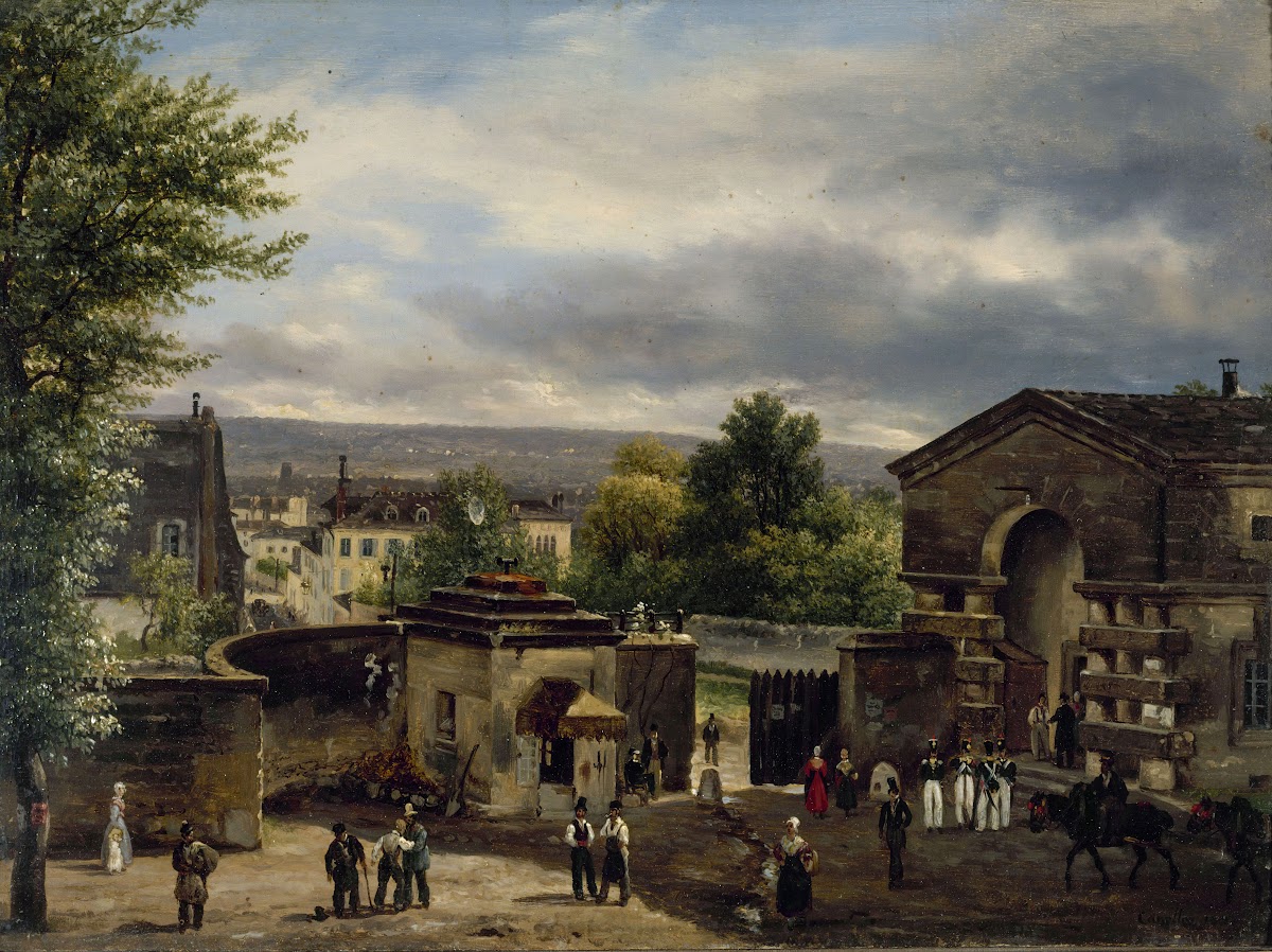 La barrière de la rue Royale Montmartre 1823