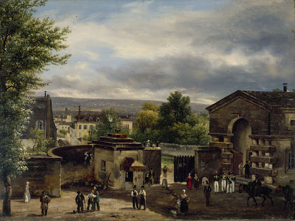 La barrière de la rue Royale Montmartre 1823