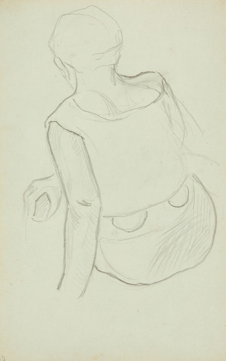 Femme tahitienne de dos circa 1891 1892