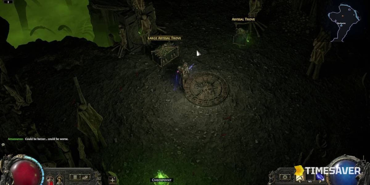 PoE2 Abyssal Depths with a Large Abyssal Trove and Abyssal Trove — where the Abyssal Commanders Tasgul and Vandroth drop Kulemak's Invitation at level 79+