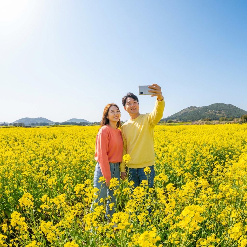 2026년 제주 유채꽃, '인생샷' 개화 시기는 언제?